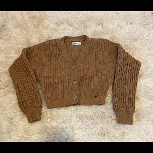 Light Brown Hollister Cardigan